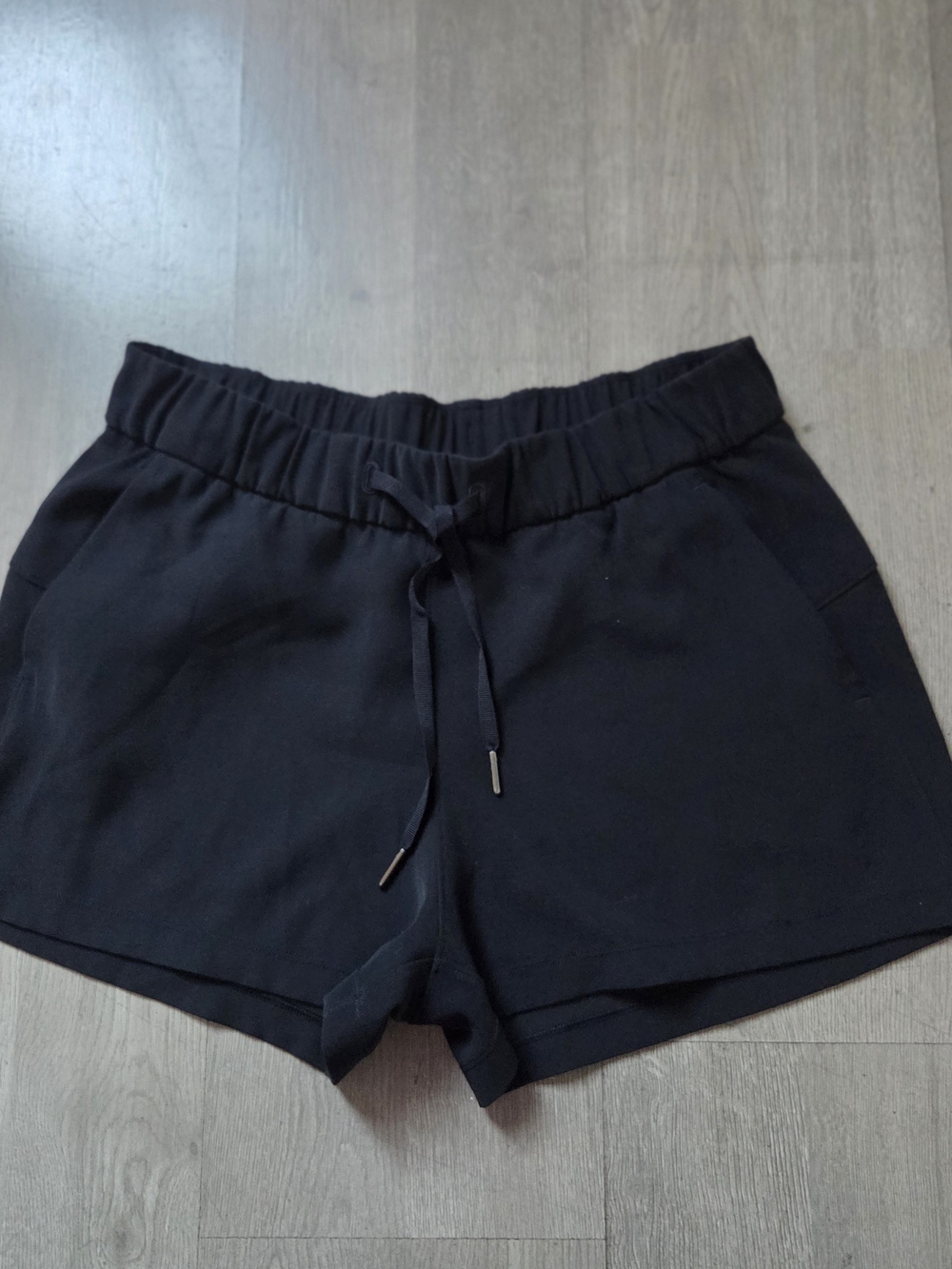 lululemon athletica Black Drawstring Lounge Bike Shorts